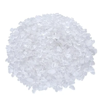 Afbeelding van Bergkristal mini trommelstenen 100 gram edelsteen chips 5 8 mm diameter