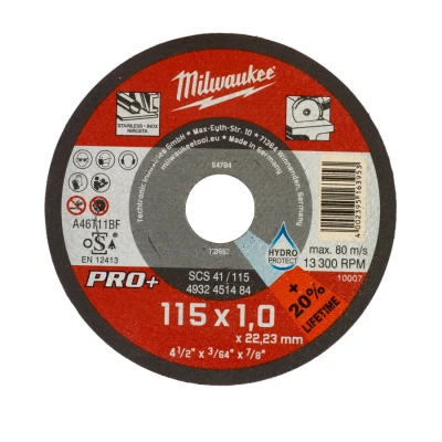 Afbeelding van Milwaukee Accessoires Metaaldoorslijpschijf SCS41 115 x 1 mm PRO+ 50 stuks 4932451484