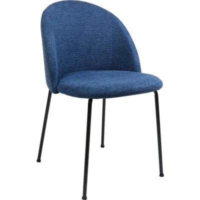 Afbeelding van Kick Noa eetkamerstoel blauw Stof