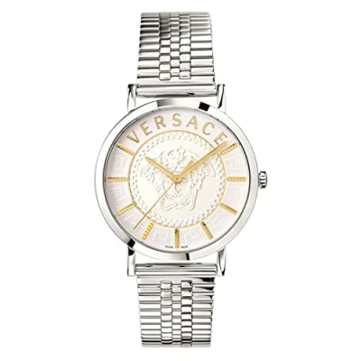 Afbeelding van Versace Watches Essential Unisex Horloge silvercoloured, Maat: One Size, Silver coloured