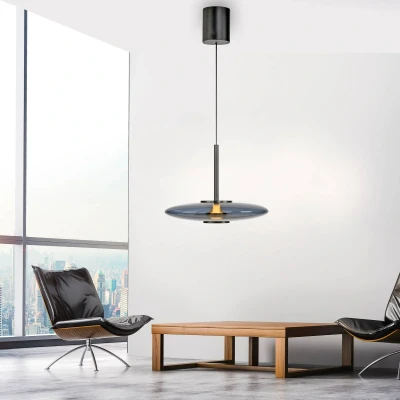 Afbeelding van Paul Neuhaus Hanglamp Pure E Vitrum design grijs 2084 15