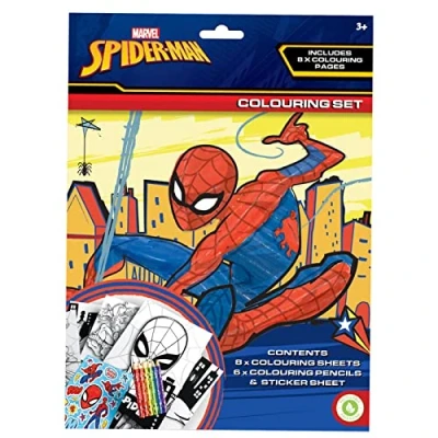 Afbeelding van Spiderman Kleurset 15 delig