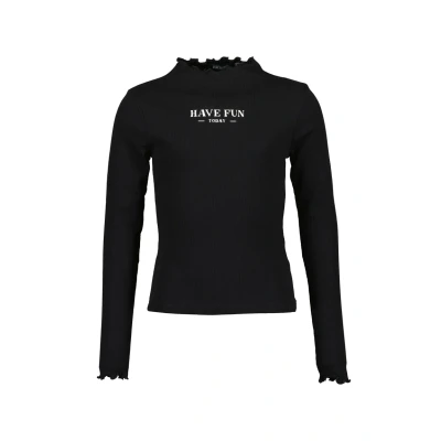 Afbeelding van Blue Seven Langarm MIT Stehkragen Longsleeve voor kinderen, Maat: 140, schwarz