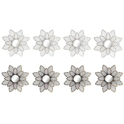 Afbeelding van Set spiegels DKD Home Decor Spiegel Hart Zwart PP 2 Stuks (27 x 3 27 cm)