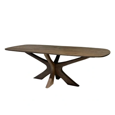 Afbeelding van Livingfurn Brix Montreaux eettafel 250 cm bruin Hout