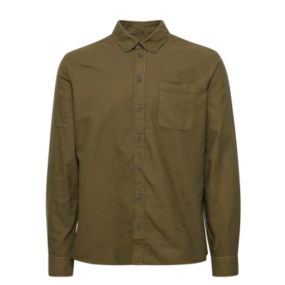 Afbeelding van Blend BH Bugley Garment DYED Oxford Overhemd, Heren, Maat: Small, Forest night