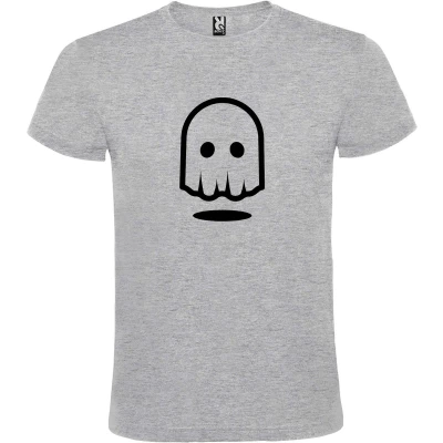 Afbeelding van Grijs T shirt ‘Spookje’ Zwart maat 4XL