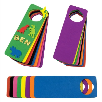 Afbeelding van Colorations Versier je eigen Deurhanger Foam, Set van 24