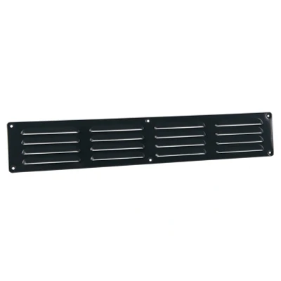 Afbeelding van Nedco schoepenrooster omgezette rand alum. 495 x 90 mm grijs
