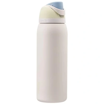 Afbeelding van Owala FreeSip Geïsoleerde roestvrijstalen waterfles met rietje voor sport en reizen, BPA vrij, 40 ounce, ijsbries