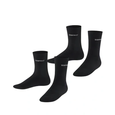 Afbeelding van Esprit FOOT LOGO 2PACK UNI Sokken voor kinderen, Maat: 23 26, Black