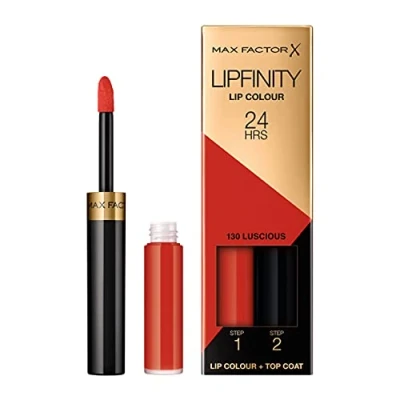 Afbeelding van Max Factor Lipfinity 2 stap Langdurige Lipstick 130 Luscious, 0,3 ml + 1,9 g