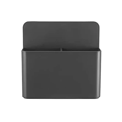 Afbeelding van Opbergdoos Voor stiften en Droog Uitwisbare Pennen. Geschikt Magnetische Whiteboards, Koelkastdeuren, Ijzeren Opbergkasten, enz. Wandmontage, Boren Niet Nodig. 1 Stuks, Grijs
