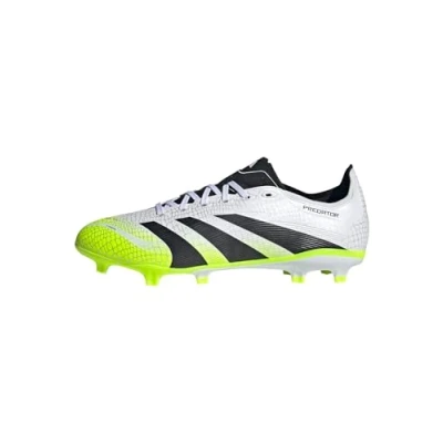 Afbeelding van adidas Uniseks Volwassen PREDATOR LEAGUE Firm Ground/Multi Ground Football Boots, Cloud White/Core Black/Lucid Lemon, 42 EU