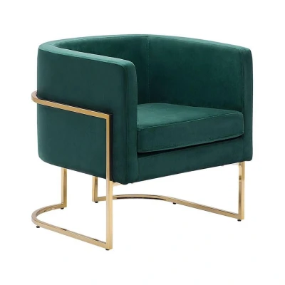Afbeelding van Beliani Fauteuil SIRKKA Groen fluweel
