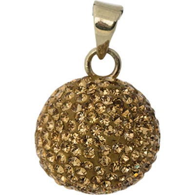 Afbeelding van Babylonia Bola zwangerschapsketting met koordje Verguld glitter steentjes One size