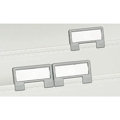 Afbeelding van Exacompta 55641D 5 pack kunststof zichttabbladen Office ideaal voor scheidingsplaten karteitrog 54340D, 54240D, 54540D lichtgrijs