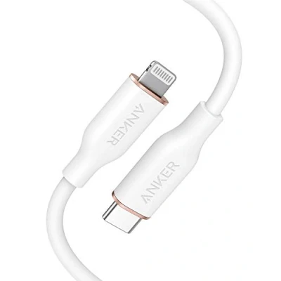 Afbeelding van Anker PowerLine Soft USB C naar Lightning kabel 3ft B2C UN White Iteration 1