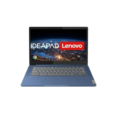 Afbeelding van Lenovo Chromebook IdeaPad Slim 3, 14&quot; Full HD scherm MediaTek Kompanio 520 4 GB RAM 64 SSD ARM Mali G52 graphics Chrome OS QWERTZ blauw