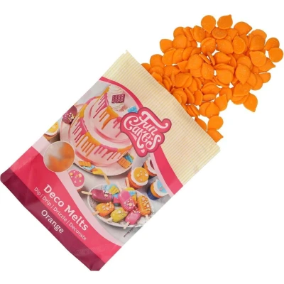 Afbeelding van FunCakes Deco Melts Smeltsnoep Candy Smeltchocolade Oranje 250g
