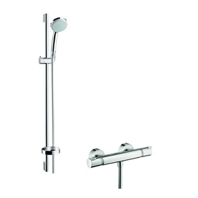 Afbeelding van Hansgrohe Croma 100 Vario Doucheset 90cm.met Ecostat Douchethermostaat Chroom