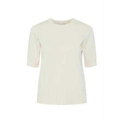 Afbeelding van YAS Yaslena Tshirt basic, Dames, Maat: Small, Birch