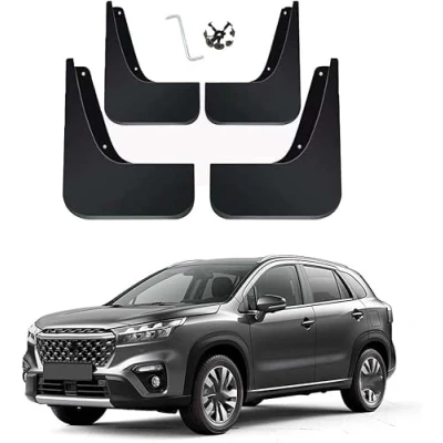 Afbeelding van 4 stuks auto spatlappen voor Suzuki S Cross III 2022,spatwaterdichte waterdichte bescherming externe accessoires