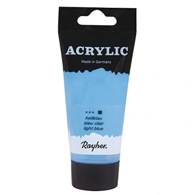Afbeelding van Lichtblauwe acrylverf/hobbyverf op waterbasis 75 ml Hobbyverf