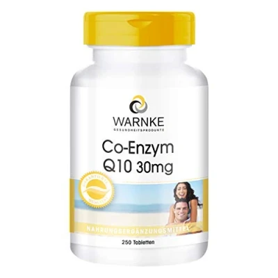 Afbeelding van Coenzym Q10 30mg CoQ10 tabletten veganistisch 250 bulkverpakking Warnke Vitalstoffe Duitse apothekerskwalitei