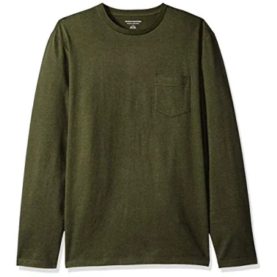 Afbeelding van Amazon Essentials T shirt met lange mouwen voor heren,Olijfheide,XS