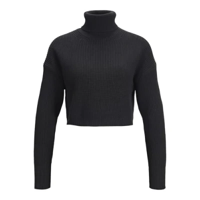 Afbeelding van JACK&amp;JONES JXLIV Twist Crop HIGH Neck Knit SN gebreide trui, zwart, M, Schwarz, M
