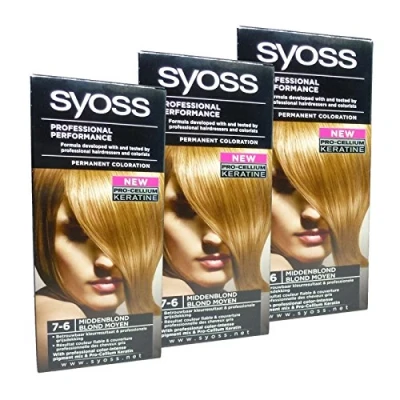 Afbeelding van Syoss Professional Haarverf 7 6 Middenblond