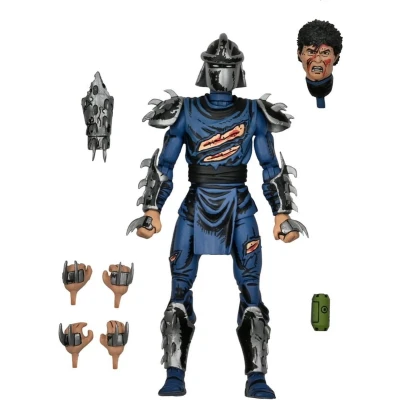 Afbeelding van Neca Teenage Mutant Ninja Turtles Mirage Comics Action Battle Damaged Shredder Figuur 18 Cm Transparant