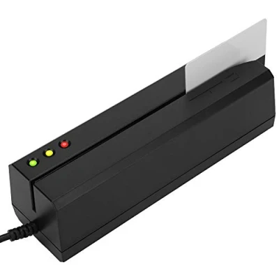 Afbeelding van USB magneetstrip kaartlezer, 3 tracks kaartlezer schrijver POS Magstripe creditcardlezer voor MSR605X Mini Reader Swiper