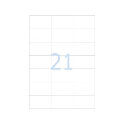 Afbeelding van Etiket 70x42.3 mm wit per 10