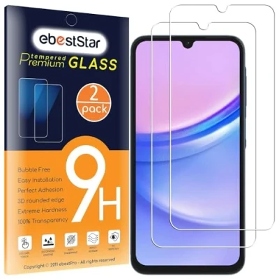 Afbeelding van ebestStar {2 Stuks} Gehard glas voor Samsung Galaxy A15, A15 5G, Screen Protector Cover, Schermbeschermer Tempered Glass
