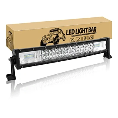 Afbeelding van Willpower 22 Inch 270W Led Lichtbalk Gebogen verlichting Bar 12V 24V Werklamp Mistlamp Waterbestendig IP67 Light Voor Vrachtwagen Tractor Auto Boot Offroad 4x4