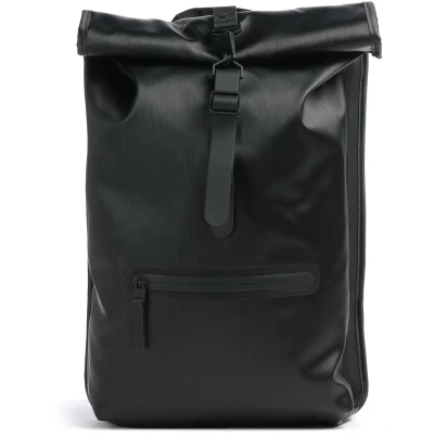 Afbeelding van Rains Rolltop Rucksack W3 Black Grain