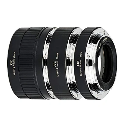 Afbeelding van JJC AF TTL Macro Verlengbuizen Ring 12/20/36 mm verlengbuis set voor Canon EF/EF S Mount Lens en DSLR Cameras EOS 850D 800D 760D 750D 700D 250D 90D 80D 77D 5DS R 5D Mark II III IV 7D 6D