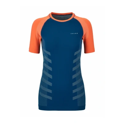 Afbeelding van FALKE Warm Shortsleeved shirt sneldrogend functioneel met korte mouwen dames blauw maat S