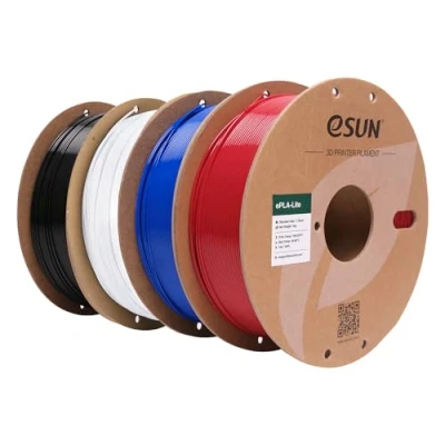 Afbeelding van eSUN PLA filament 1,75 mm, aangepast voor 3D printer, maatnauwkeurigheid +/ 0,03 1 kg (2,2 lb) spoel printing printers (Rood Vuur+Blauw+Koud Wit+Zwart, 4KG)