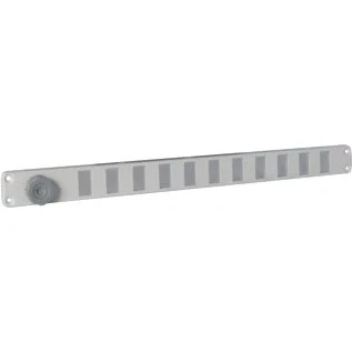 Afbeelding van Nedco schuifrooster alum. 370 x 30 mm met gaas+schuifknop wit