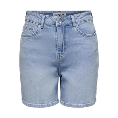 Afbeelding van ONLY denim regular waist short light blue