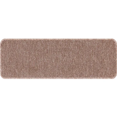 Afbeelding van vidaXL Trapmat Lichtbruin Katoen 25 x 60 cm Traplopen Rechthoekig