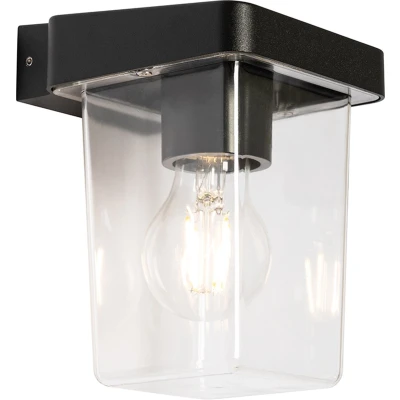 Afbeelding van QAZQA Moderne buiten wandlamp zwart IP54 Chimay