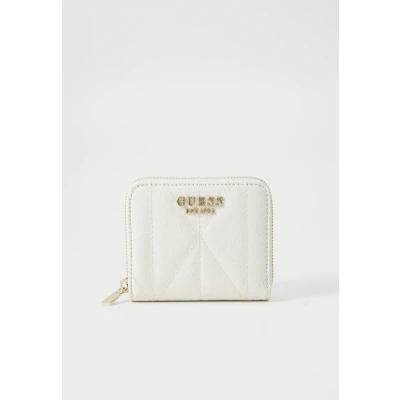 Afbeelding van Guess Aldina Small ZIP Around Portemonnee, Dames, Maat: One Size, Off white