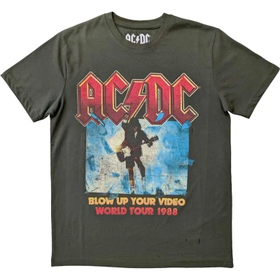 Afbeelding van AC/DC Blow Up Your Video Heren T shirt L Groen