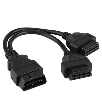 Afbeelding van Onboard Diagnostisch Systeem Kabel Adapter, II ODB2 Splitter Verlenging 16 Pin Mannelijk naar Dubbele Vrouwelijke Adapter 1 2