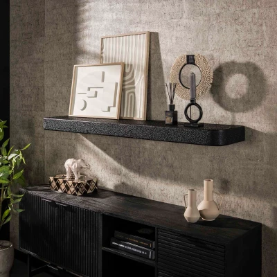 Afbeelding van Hoyz Collection Wandplank 150cm Metallic Grijs