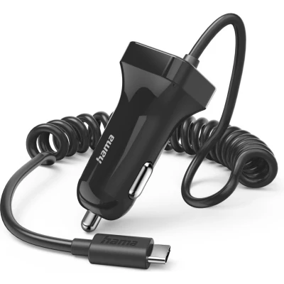 Afbeelding van Hama Auto oplader met USB C aansluiting, 12 W, 1,0 m, zwart
